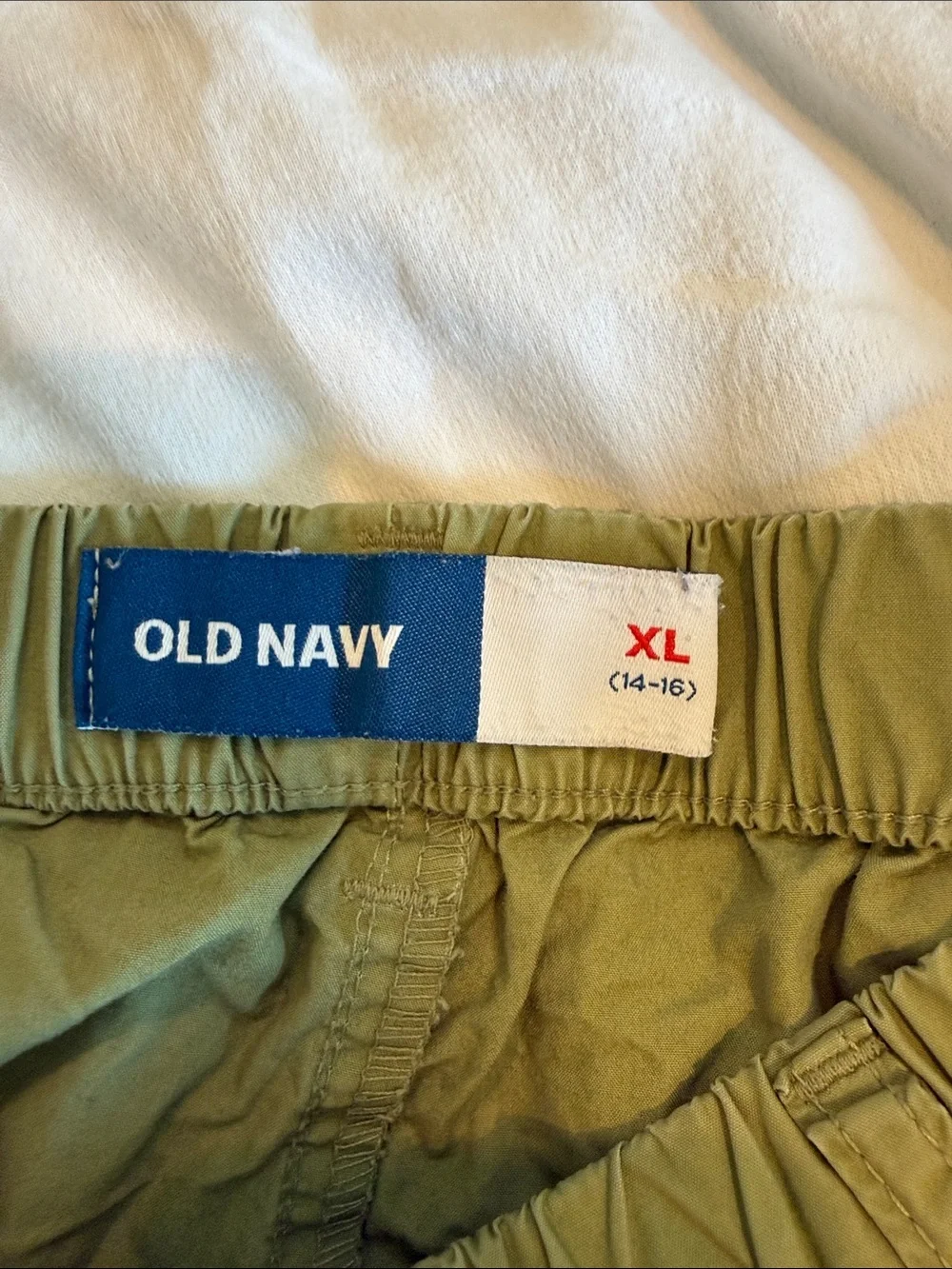 Old Navy Men's Olive Cargo Pants with Flared Leg